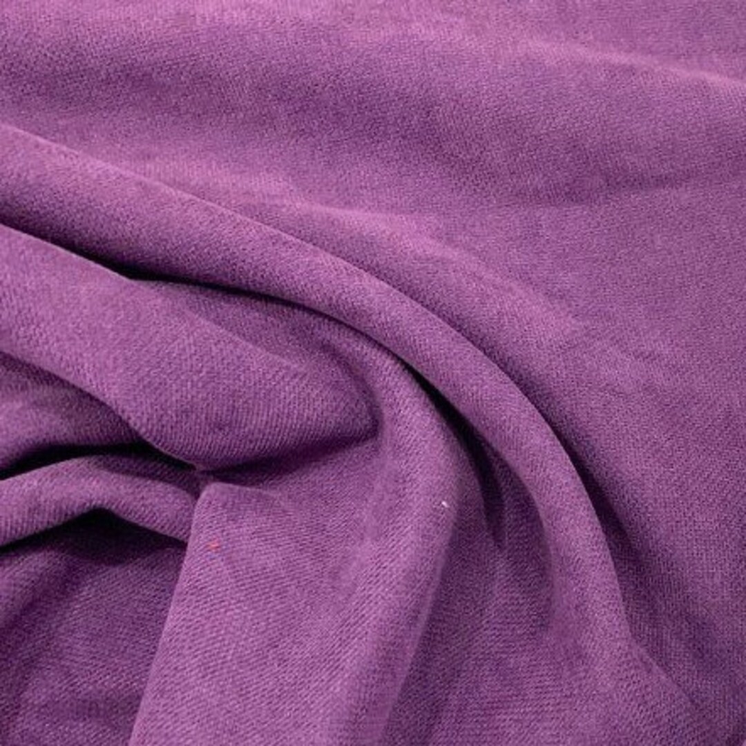 Purple Canvas Fabric Plum Upholstery Fabric Solid Color Etsy