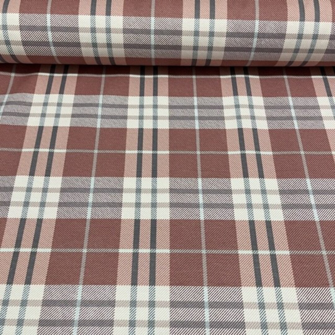 Plaid Canvas Fabric Blush Pink Fabric Buffalo Check Fabric Etsy UK