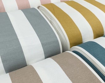 Stripe Upholstery Fabric, Modern Cotton Canvas Fabric, Outdoor