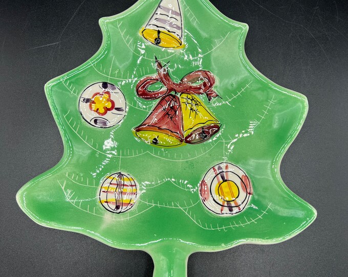 Vintage Italian Candy Dish Christmas Tree Dish Vintage Christmas Decor