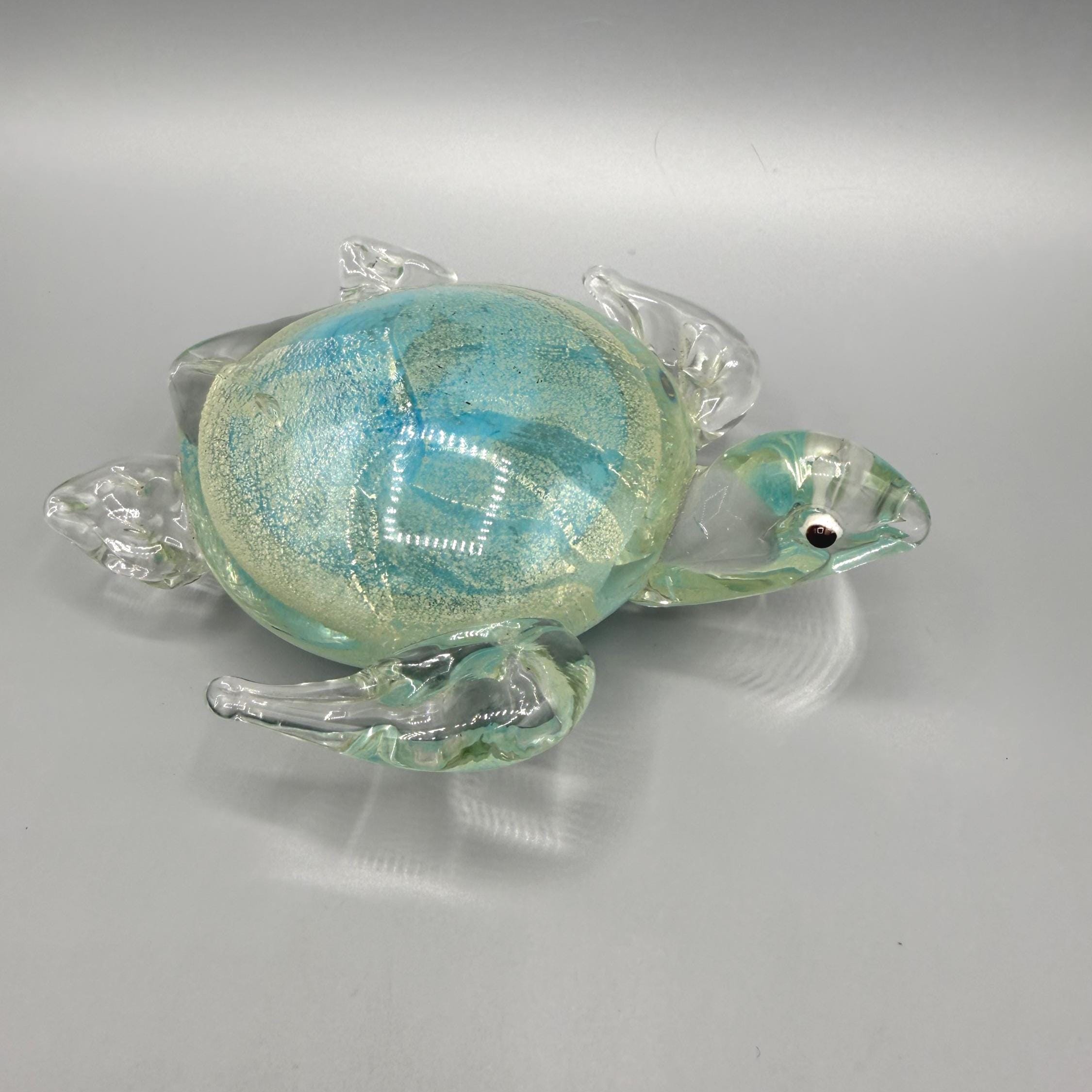 Vintage Glass Turtle - Etsy