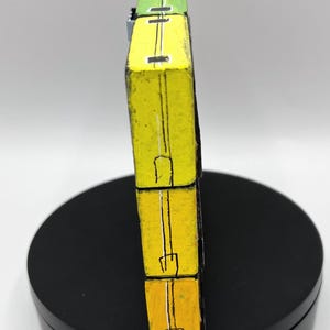 Handpainted Cassette Tape Wood Sculpture: Retro Pop Art Mix Tape immagine 7