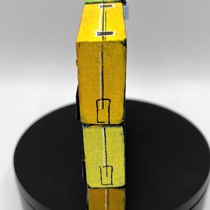 Handpainted Cassette Tape Wood Sculpture: Retro Pop Art Mix Tape immagine 5