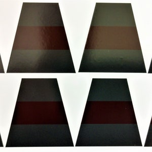 8 Reflective Black Subdued Thin Red Line Fire Helmet Tetrahedrons Tets