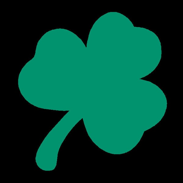 Reflective Clover / Shamrock Car or Fire Helmet Decal multiple sizes no shadow