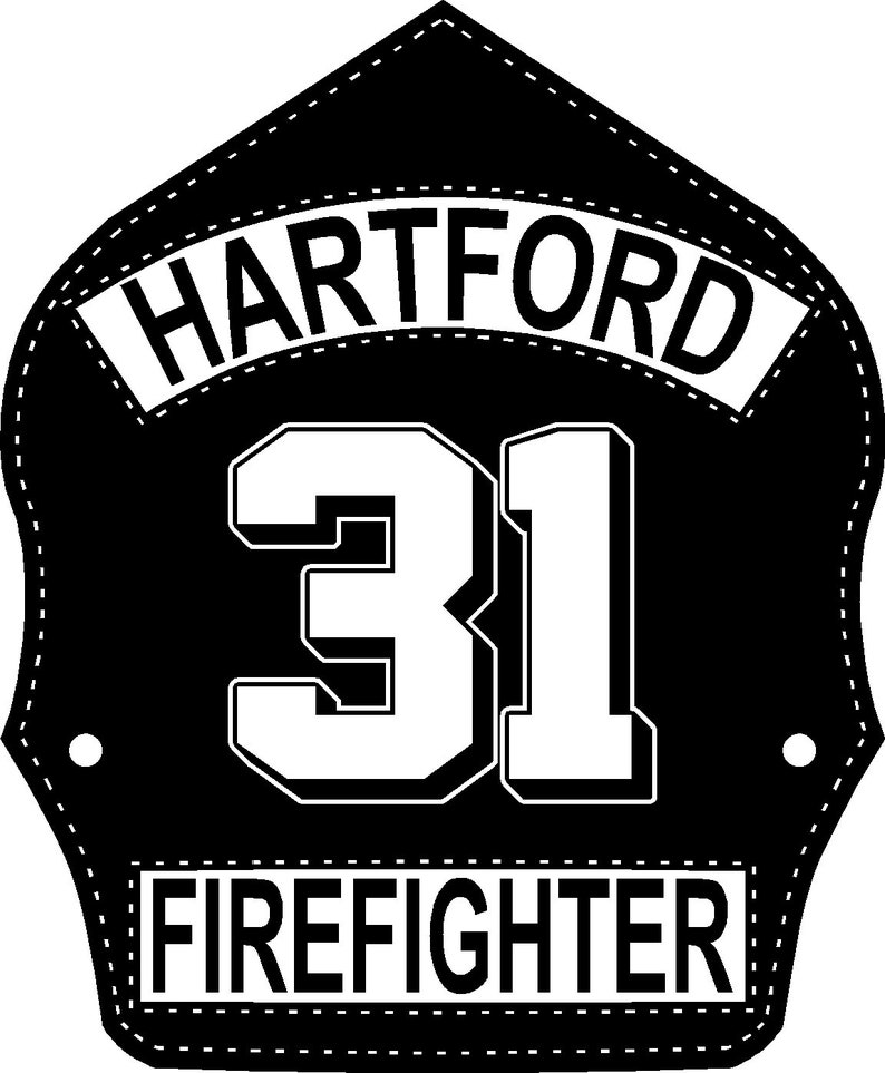 Custom Firefighter Helmet Shield Decal You Pick the Colors Etsy