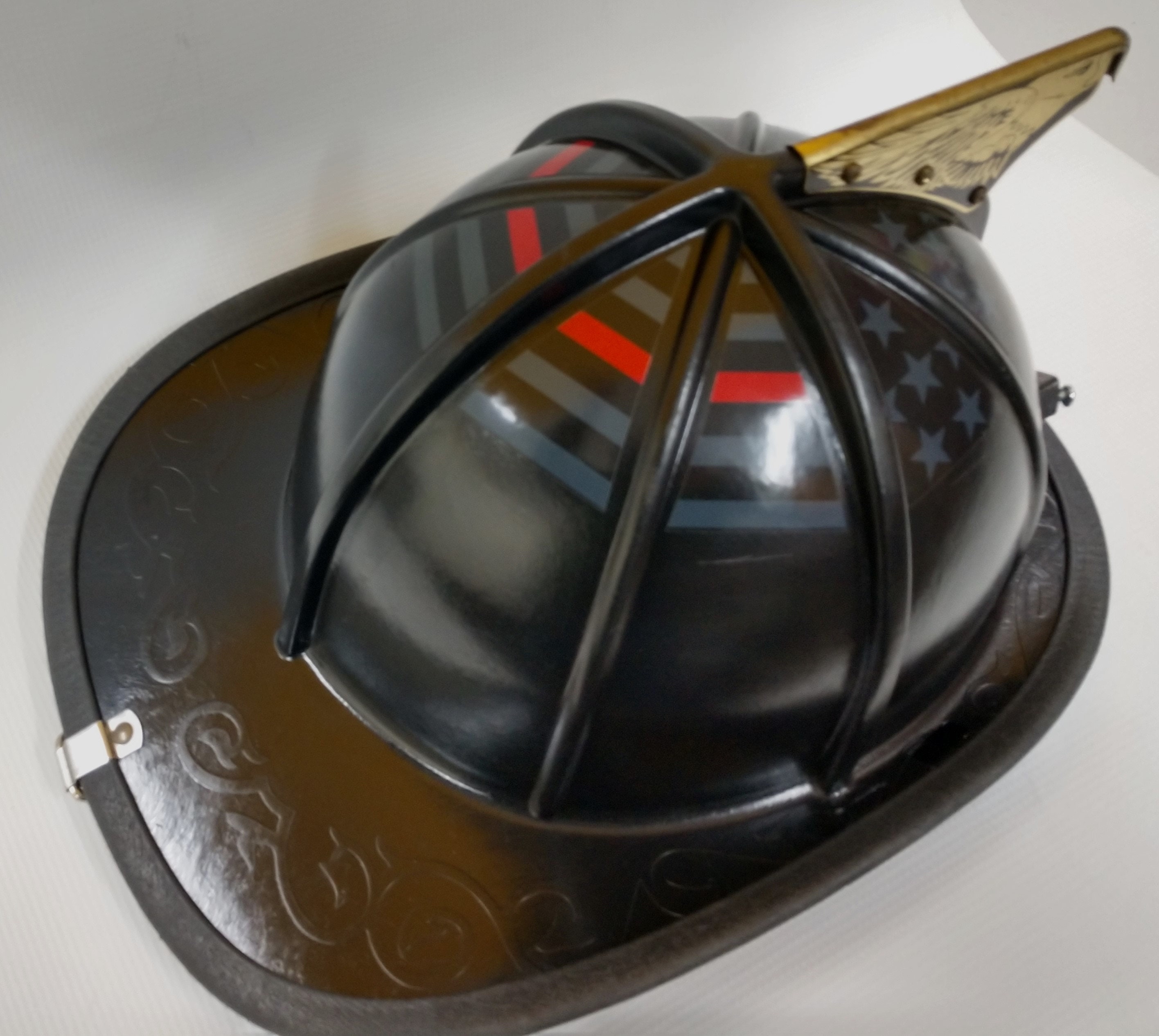 AMERICAN FIREFIGHTER FIRE HELMET FLAG LAPTOP MADE IN USA DECAL STICKER - Foto 8