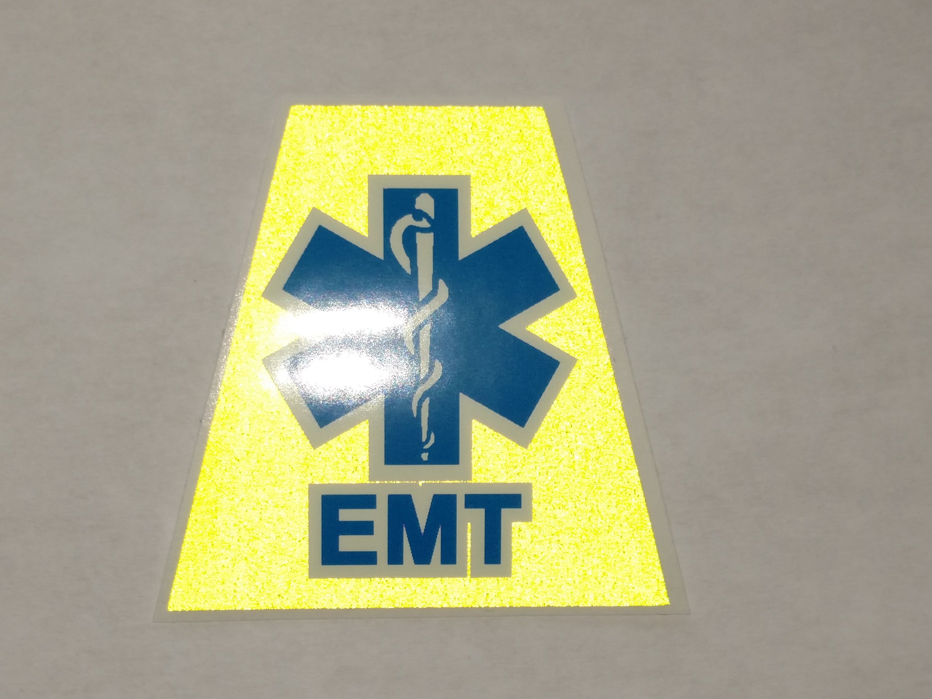 Reflective Fluorescent Yellow EMS Star of Life Fire Helmet Etsy