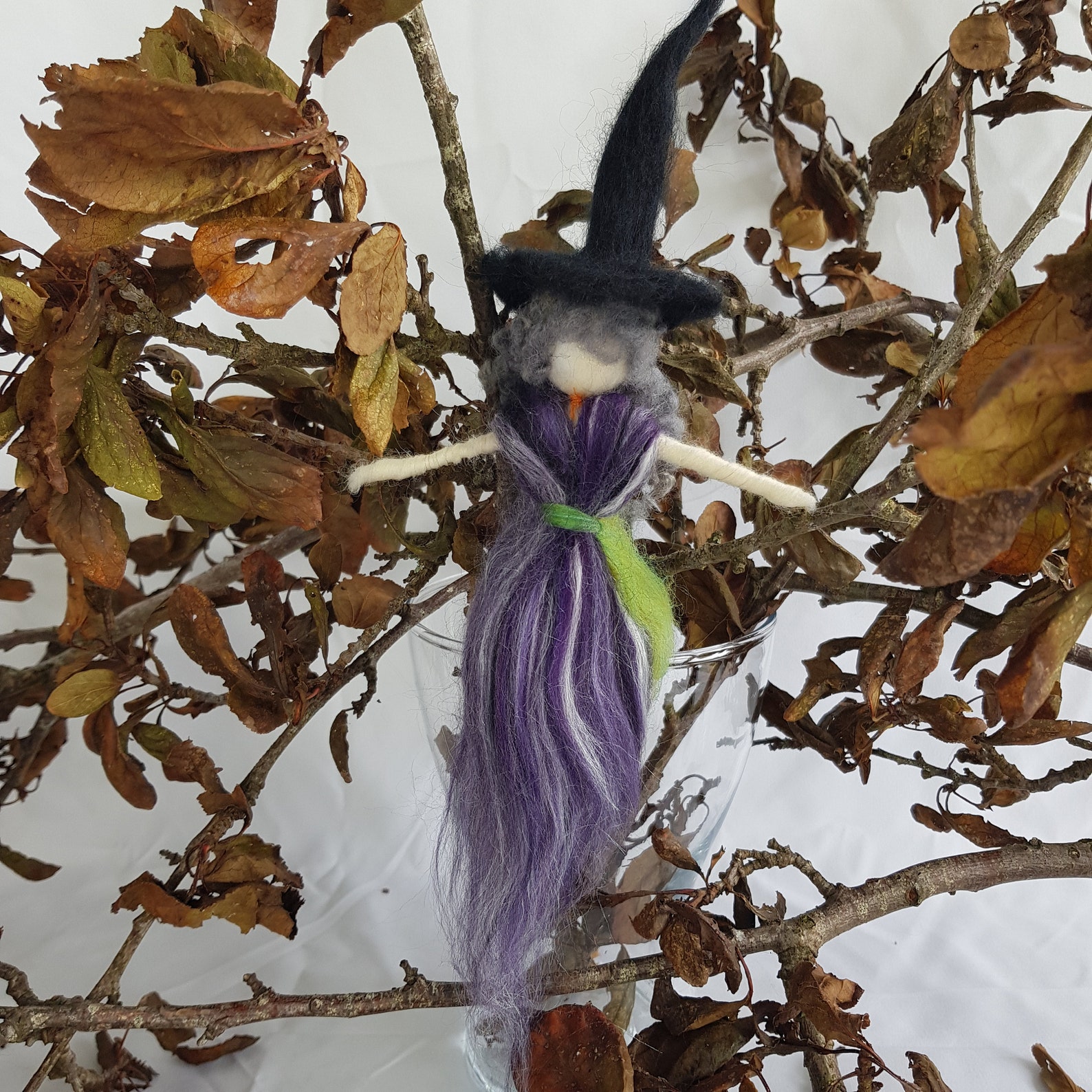 Halloween Fairy/witch. Hand Needle Felted Etsy
