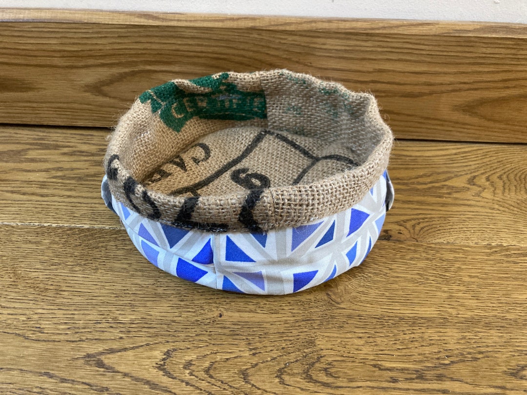 Hessian Coffee Sack Repurposed Recycled Storage Baskets Etsy