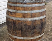 EXTRA LARGE Oak Bourbon Scotch Whisky Whiskey Wine Barrel - Home Bar, Table, Garden Decoration, Social Distancing Barriers,