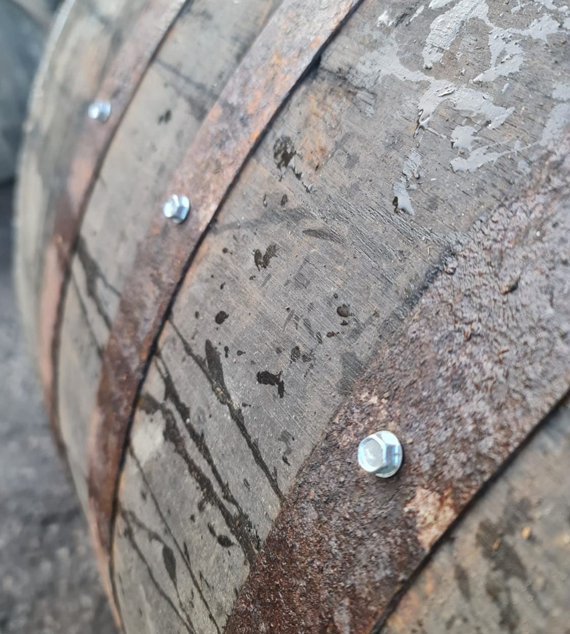 Shallow Quarter Oak Barrel Tub Planter Whisky Bulb Herb Garden Etsy UK