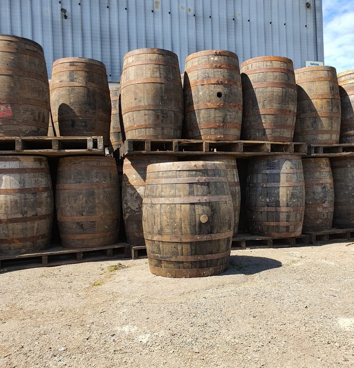 Large Wide Scotch Whisky Whiskey Oak Wooden Barrel Garden Etsy UK