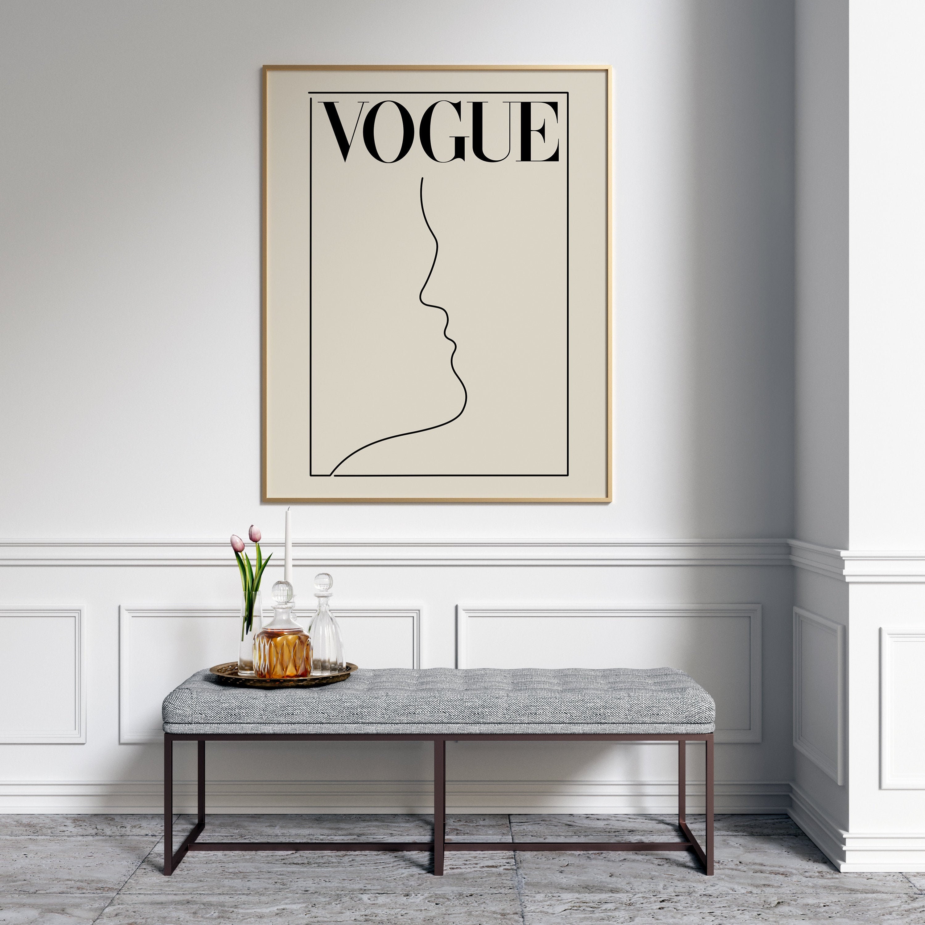 Vogue Wall Art Fashion Art Print Vogue Poster Vogue Etsy