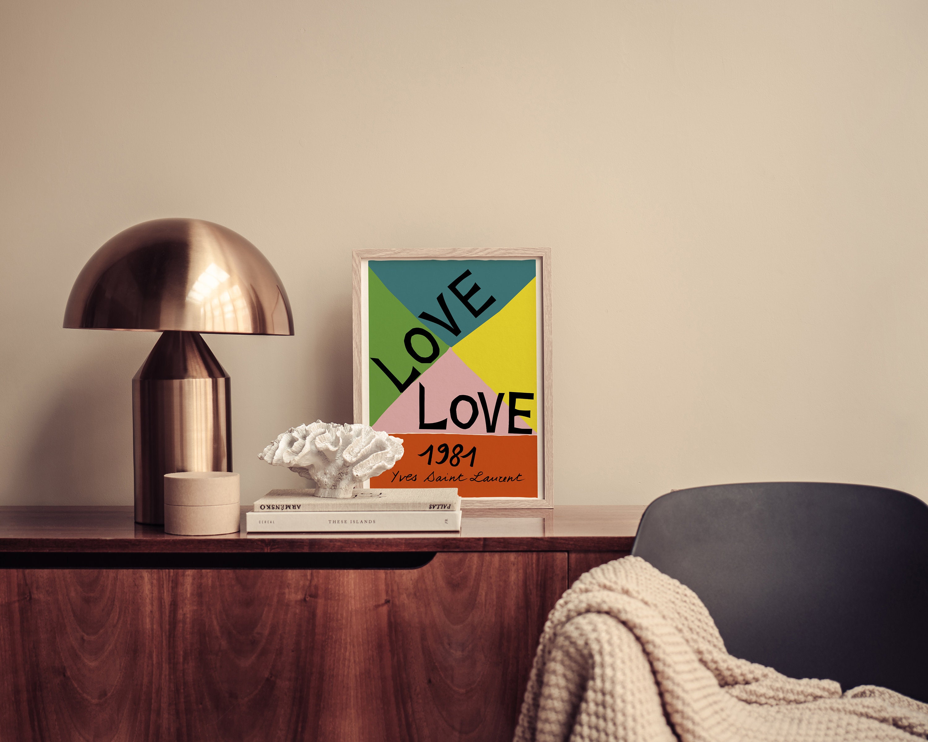 YSL Wall Art Yves Saint Laurent Print Printable Art Fashion Etsy