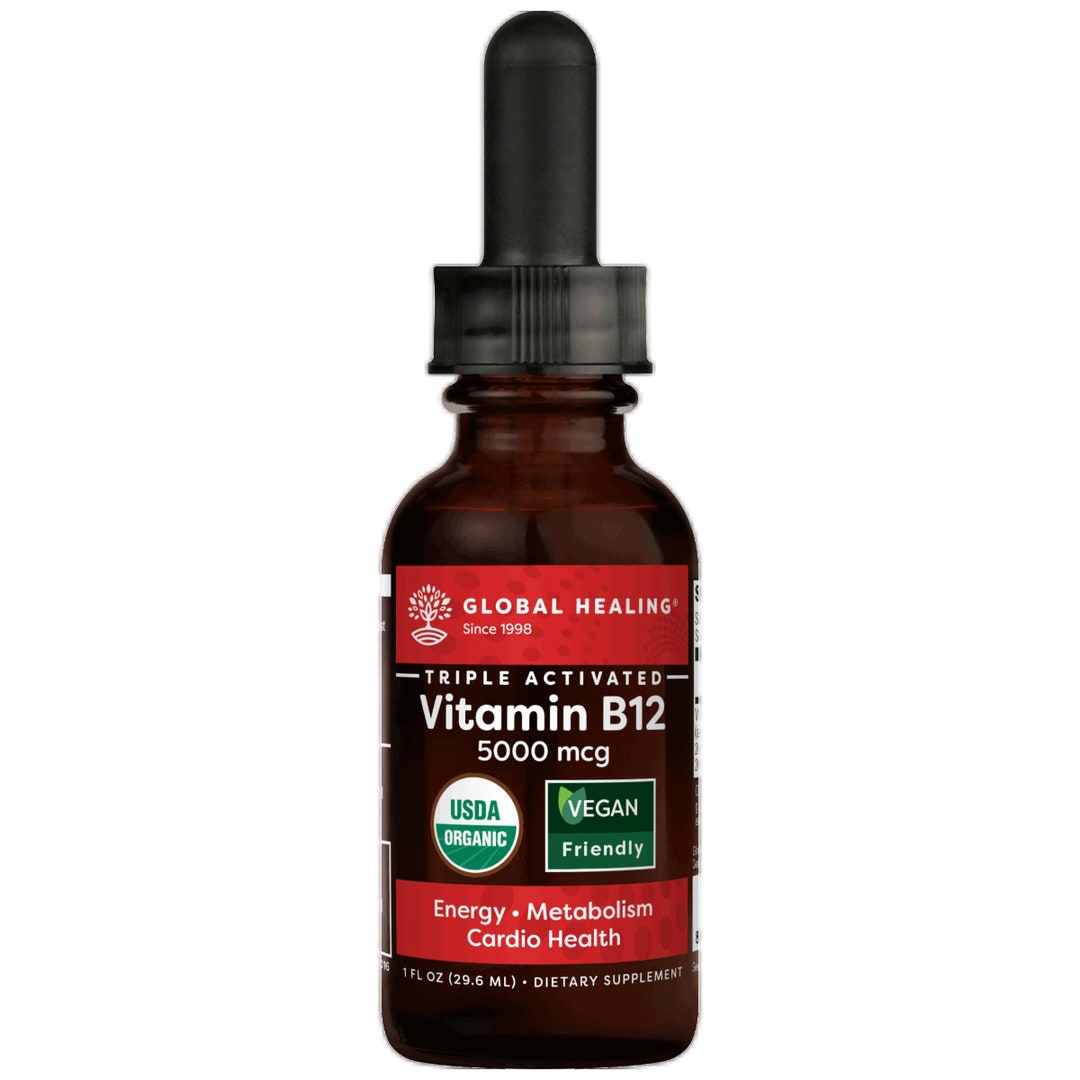 USDA Organic Tripleactivated Vitamin B12 5000mcg Nongmo Sublingual