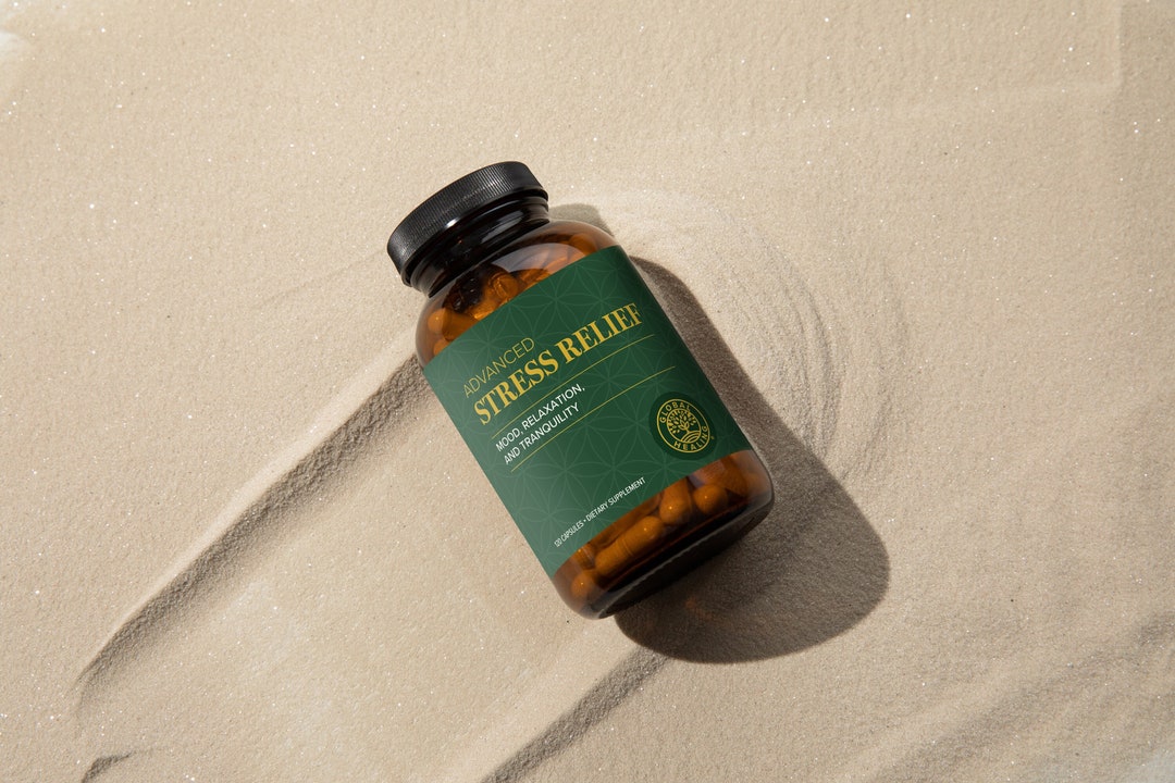 Global Healing Stress Relief Supplement 60 Capsules Etsy