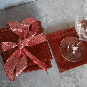 resin glitter coaster,glitter coaster,resin coaster,GRADE B resin tray,glitter coaster,square resin coaster,resin candle holder,christmas