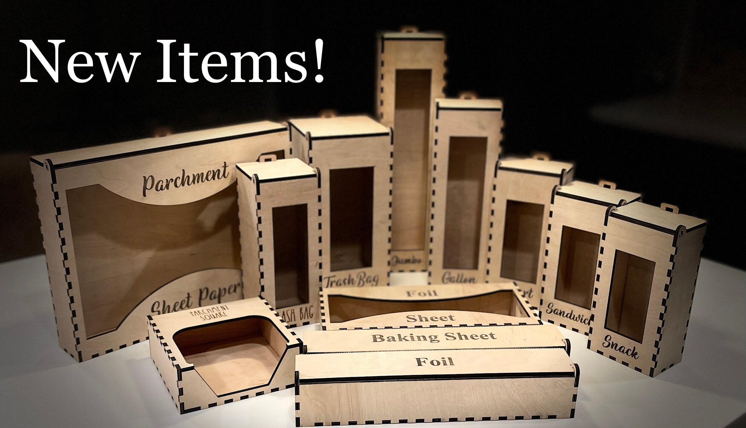 Kitchen Organizer, Baggie Dispenser, baggies, trash bag, parchment, f…