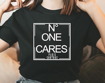 Camiseta N One Cares Paris Couture, Fashion Lover, Camisa de lujo, Regalo para amante de la moda, Regalos para ella, Regalos para él, Camiseta unisex