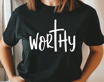 Camisa digna, camisa de fe, camisas religiosas, camisa del Señor, camisa cristiana, camisa de Jesús, camiseta unisex