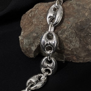 12mm 925 Sterling Silver Mariner Chain Necklace - Men&#39;s Marine-Inspired Jewelry, Classic Chain Gift for Him