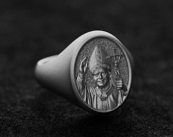 HOT Pope John Paul Ii Pope Benedict Xvi Ring Pope John Paul