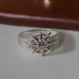 Silver Gale&#39;s Ring - Baldur&#39;s Gate 3 Warlock Theme Jewelry, Dungeons and Dragons Ring, Unique Fantasy Gift