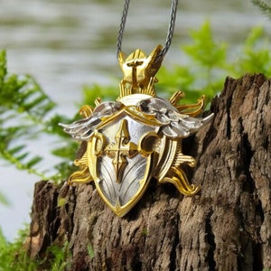 BG3 Inspired Paladin Symbol - Holy Warrior Dungeons and Dragons - Sterling Silver - Fantasy RPG Jewelry Gift - Baldur&#39;s Gate Geek