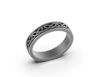 Celtic Knot Ring, Love Knot, Ring For Him, Celtic Wedding Band, Celtic Jewelry, Celtic, Knot Ring, Mens Wedding Band, Christmas Gift