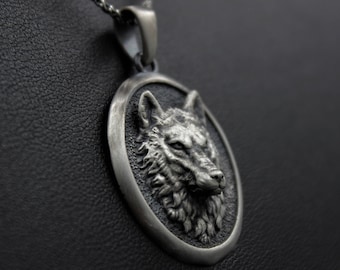 wolf necklace for him