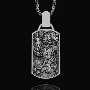 Asian Myth Foo Dog Pendant Chinese Guardian Lion Pixiu Mythology Necklace Gift Ideas for Asian Friend, Men&#39;s Gifts Protection Talisman