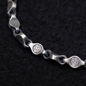 Norse Bracelet, Norse Jewelry, Men&#39;s Bracelet Gift For Him, Silver Viking Bracelet Silver Handmade Engraved Bracelet, Medieval Jewelry