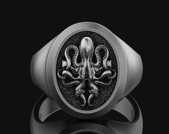 octopus signet ring