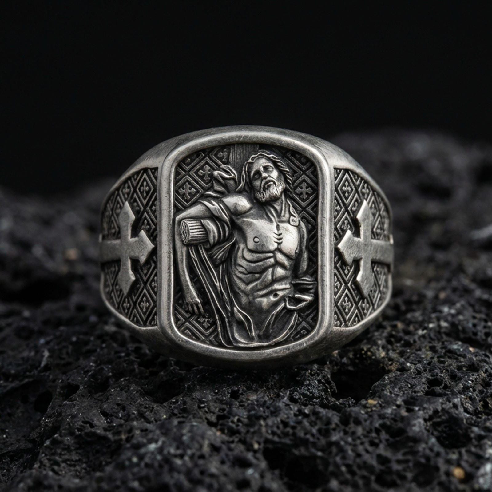 YFN San Sebastian Bracciale In Argento Sterling 925 Con Medaglia Protettrice – Gioiello Religioso Uomo E Donna, Regalo Significativo