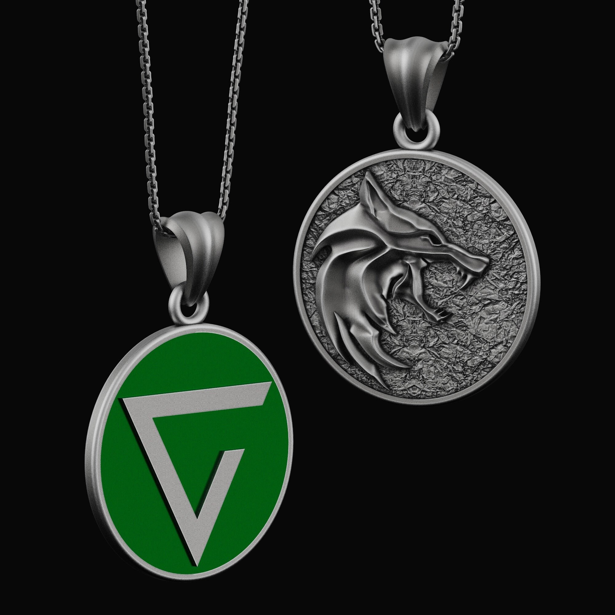 The Witcher 3 Axii Spell Sign Silver 