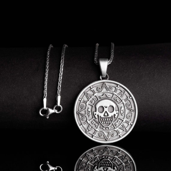 Big Aztec Calendar Pendant - Real 925 Silver – Huerta Jewelry