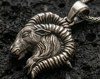Ciondolo Ariete in argento - Collana con segno zodiacale Ariete, gioielli astrologici per il compleanno di aprile, regalo per l'Ariete