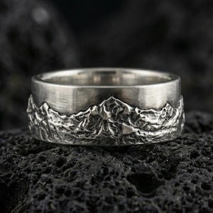 スターリングシルバー　アクセサリー　饕餮　指輪　リング　蒙古文字 アステカ・マヤ・スターリングシルバーの結婚指輪、古代模様のメンズ