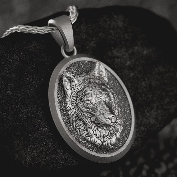 Collar Con Colgante De Cabeza De Lobo Mago Para Geralt A The | Meses