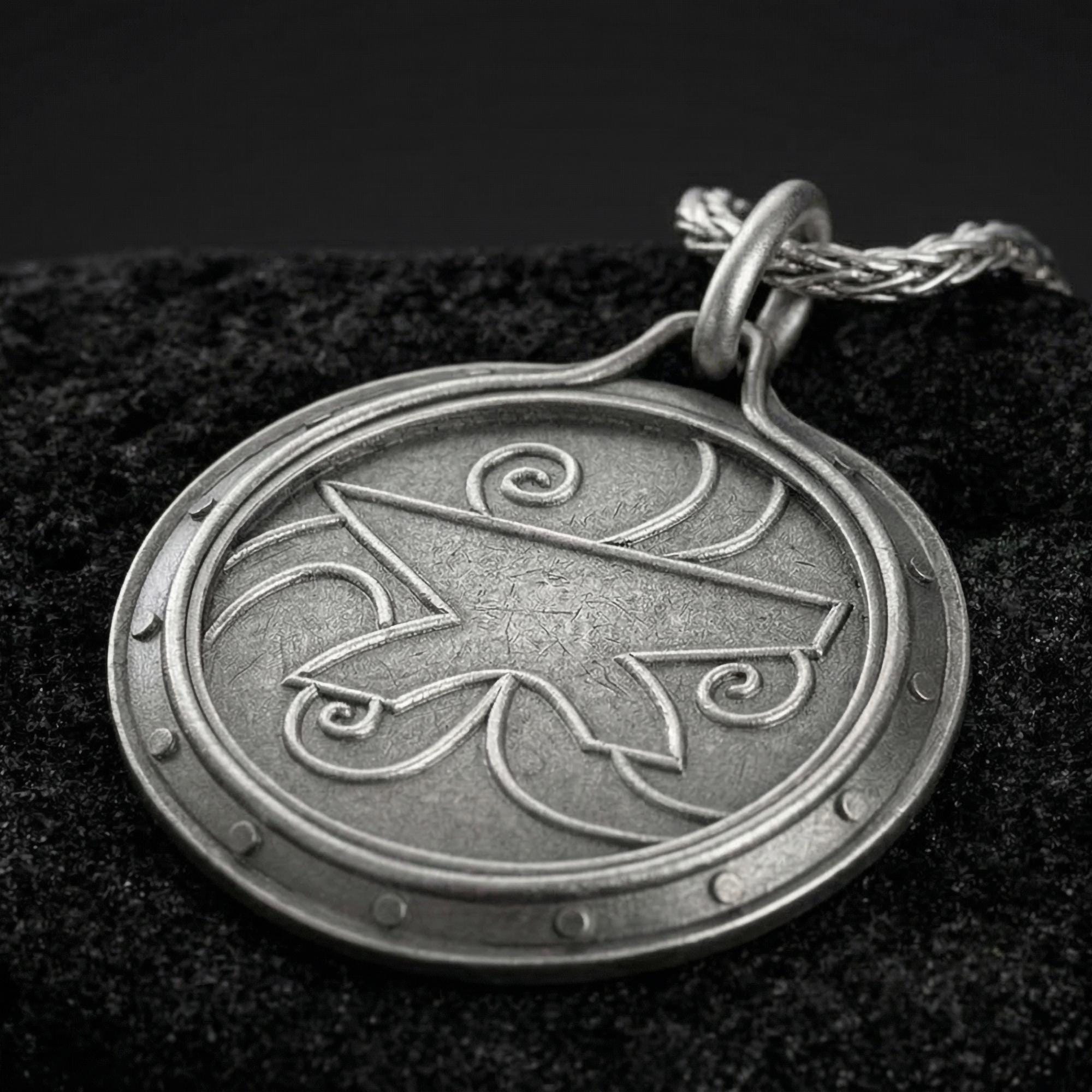 Amulet of Zenithar Pendant – Skyrim Inspired 925 Silver Amulet