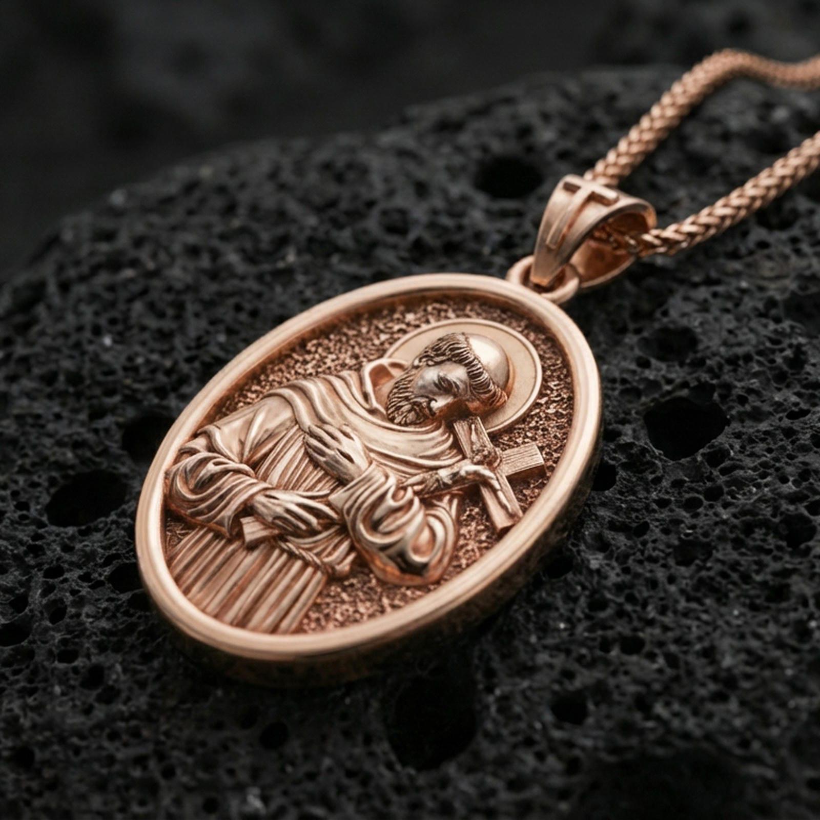 St Francis of Assisi Necklace, Sterling Silver Catholic Patron Saint ...