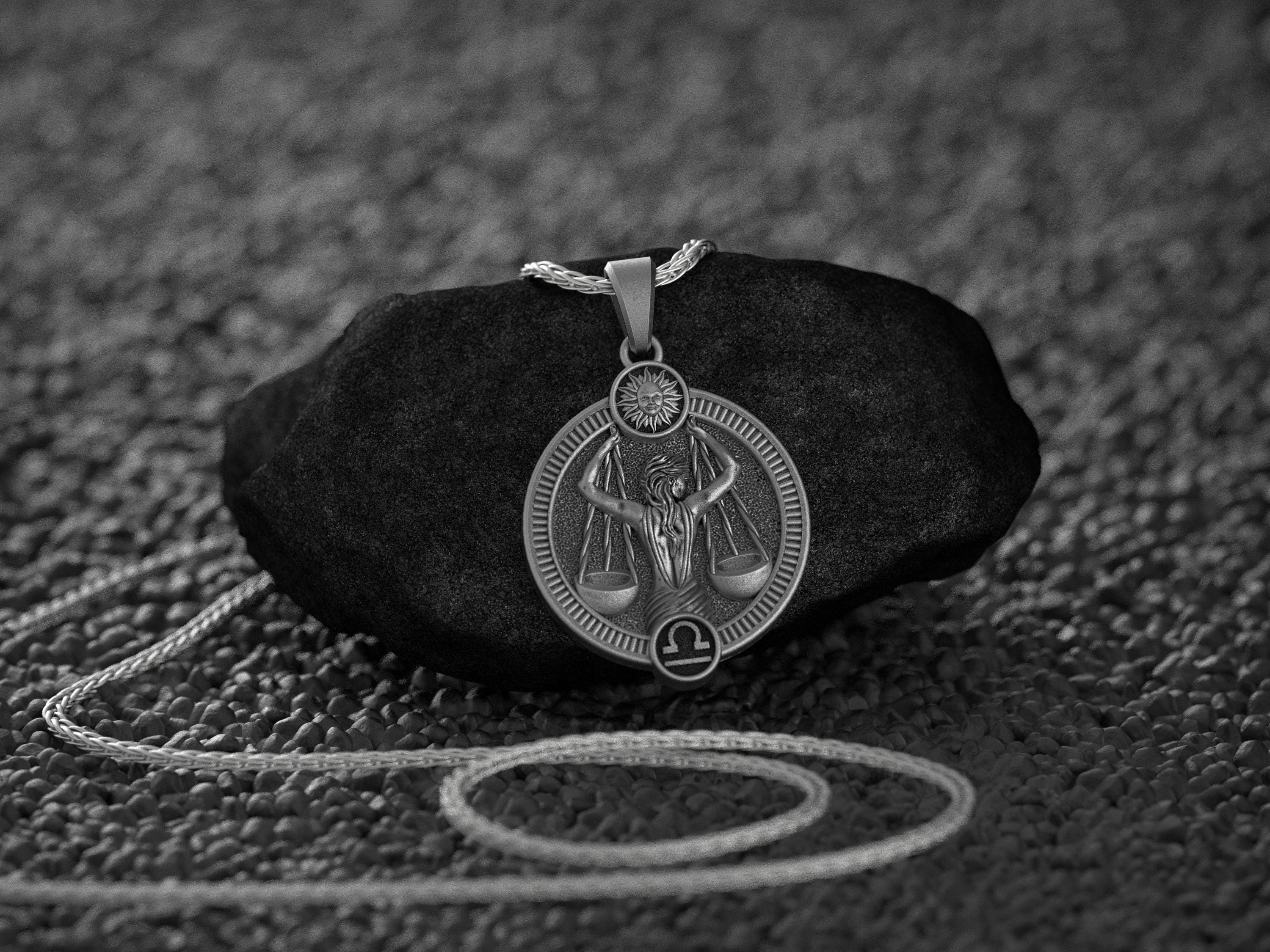 Hipunk Libra Collar Colgante Del Zodíaco Para Hombres - Cons | Cuotas