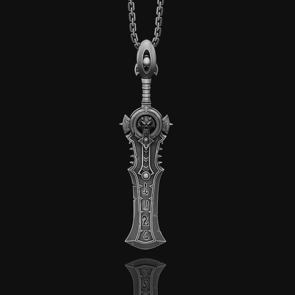 Sword, Sword Pendant, Gothic, Sword Jewelry, Goth, Silver Sword, Sword Necklace, Sword Pendant, Gift For Him, Christmas Gift