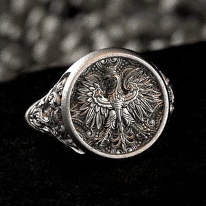 Bague Tête D'aigle En Argent 925 - Neuf Avec étiquettes, Bijou Homme