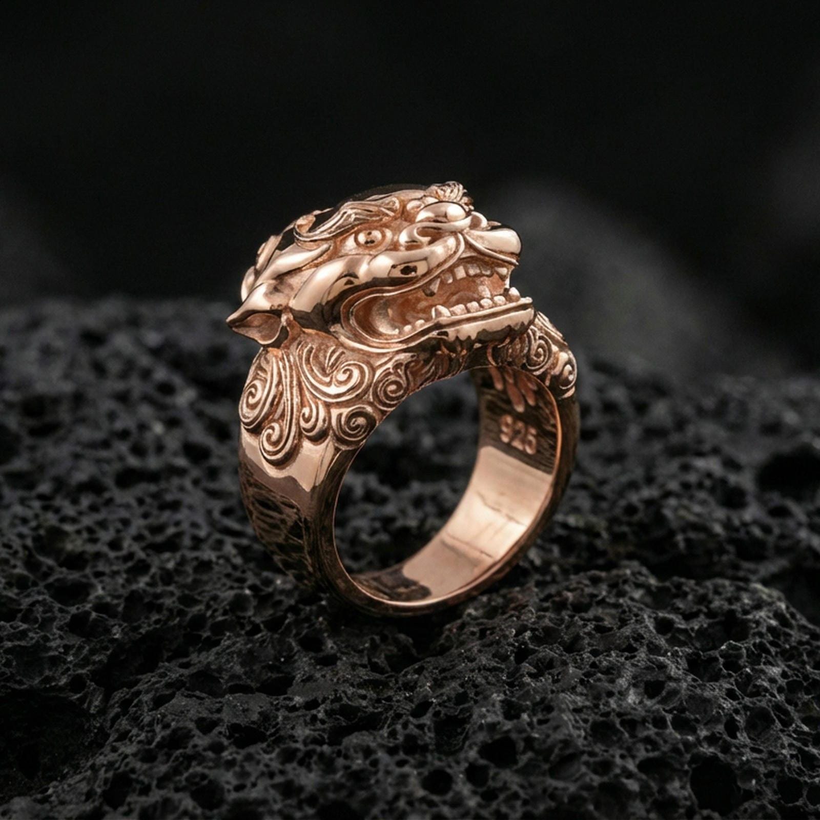 Anello da uoo in Argento 925 Leone R001704 Anello da uoo in Argento 925 Leone R001704