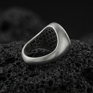 Sterling Silver Sigil of Lucifer Ring – Gothic Occult Jewelry image 9