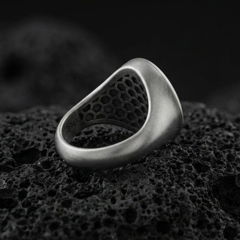Sterling Silver Sigil of Lucifer Ring – Gothic Occult Jewelry image 9