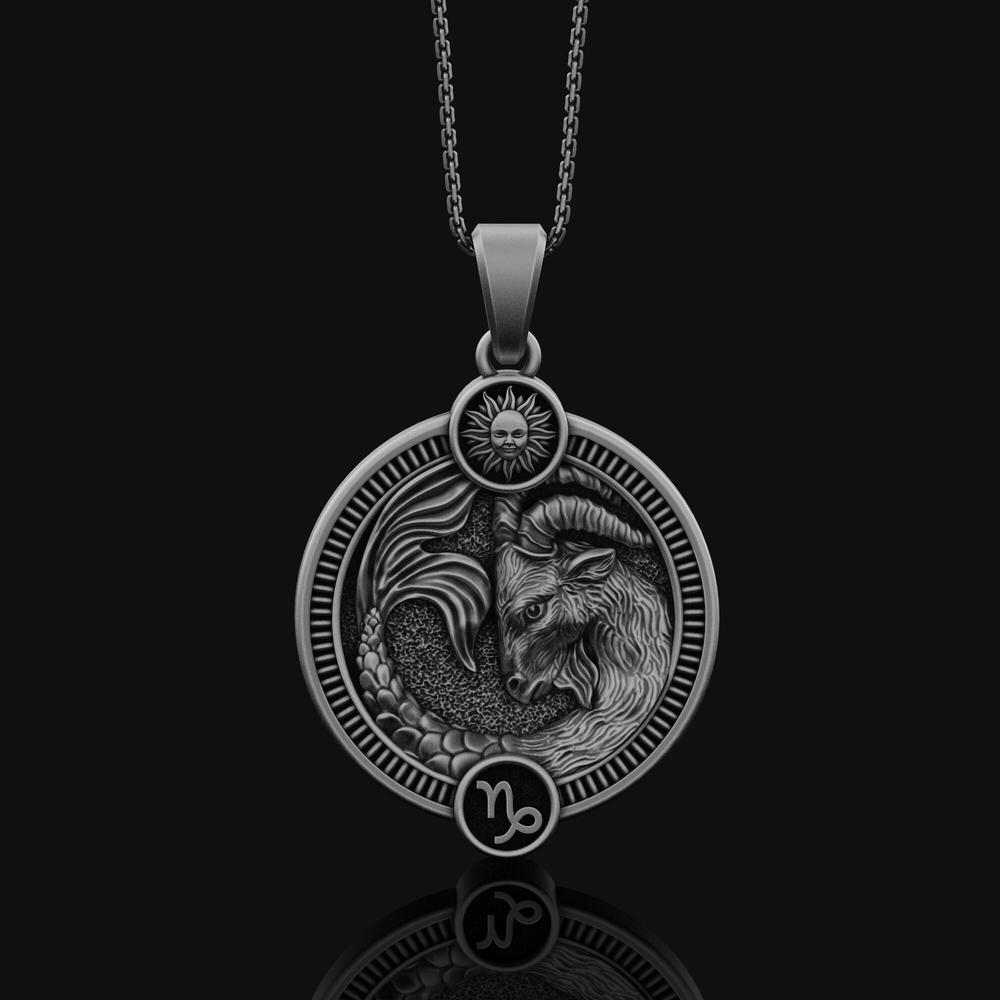 Nomination Classic Silver Zodiac White Stone Capricorn Charm
