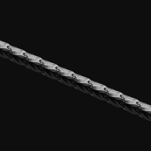 Oxidized Sterling Silver Greek Chain Bracelet, Men's Jewelry image 6